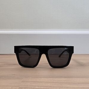 magda butrym x linda farrow | crystal flat top sunglasses | luxury